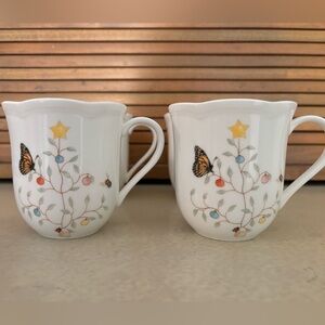 Lenox Butterfly Meadow Seasonal Mugs, Set of 4